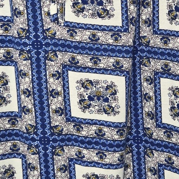 Porridge Anthropologie Belmar Boho Patch Print Quilted Yoke Button Blouse XS - Picture 4 of 10